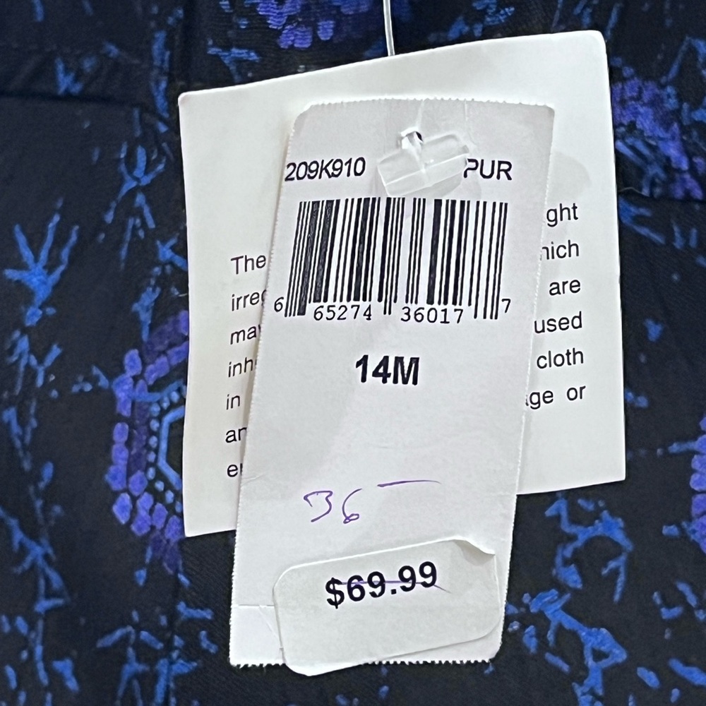 NWT Vintage Rabbit Rabbit Rabbit Designs midi short sleeve dress. - Picture 12 of 15